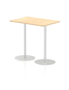 Dynamic Italia 1200 x 800mm Poseur Rectangular Table Maple Top 1145mm High Leg ITL0259