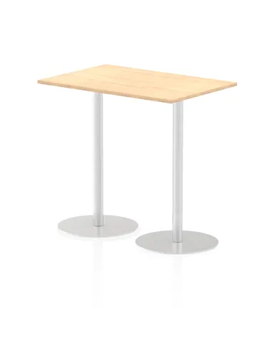 Dynamic Italia 1200 x 800mm Poseur Rectangular Table Maple Top 1145mm High Leg ITL0259