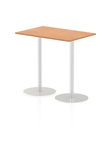 Dynamic Italia 1200 x 800mm Poseur Rectangular Table Oak Top 1145mm High Leg ITL0260