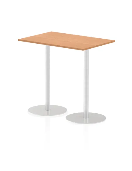 Dynamic Italia 1200 x 800mm Poseur Rectangular Table Oak Top 1145mm High Leg ITL0260