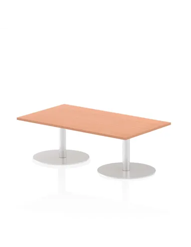 Dynamic Italia 1400 x 800mm Poseur Rectangular Table Beech Top 475mm High Leg ITL0262