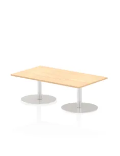 Dynamic Italia 1400 x 800mm Poseur Rectangular Table Maple Top 475mm High Leg ITL0265