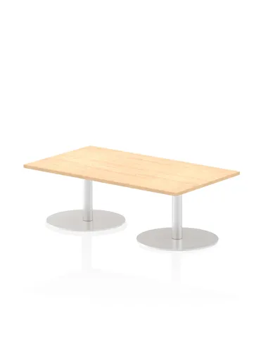 Dynamic Italia 1400 x 800mm Poseur Rectangular Table Maple Top 475mm High Leg ITL0265