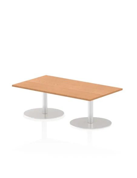 Dynamic Italia 1400 x 800mm Poseur Rectangular Table Oak Top 475mm High Leg ITL0266