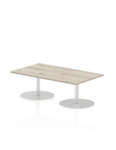 Dynamic Italia 1400 x 800mm Poseur Rectangular Table Grey Oak Top 475mm High Leg ITL0267