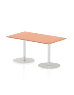 Dynamic Italia 1400 x 800mm Poseur Rectangular Table Beech Top 720mm High Leg ITL0268