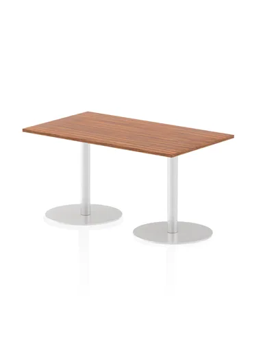 Dynamic Italia 1400 x 800mm Poseur Rectangular Table Walnut Top 720mm High Leg ITL0269