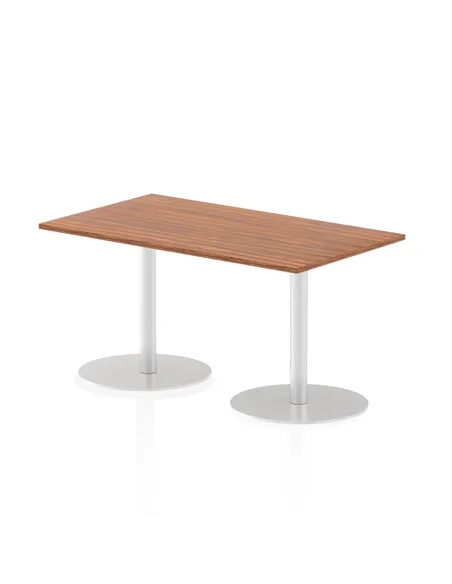 Dynamic Italia 1400 x 800mm Poseur Rectangular Table Walnut Top 720mm High Leg ITL0269