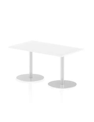 Dynamic Italia 1400 x 800mm Poseur Rectangular Table White Top 720mm High Leg ITL0270