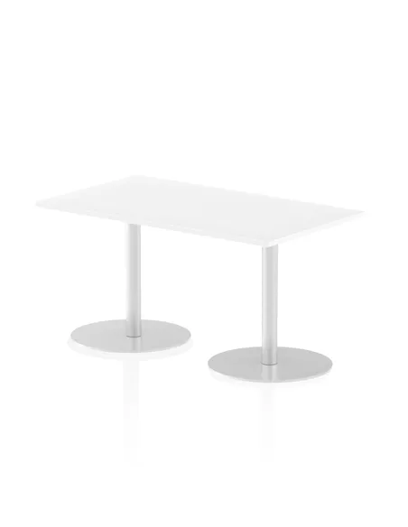 Dynamic Italia 1400 x 800mm Poseur Rectangular Table White Top 720mm High Leg ITL0270
