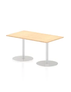 Dynamic Italia 1400 x 800mm Poseur Rectangular Table Maple Top 720mm High Leg ITL0271