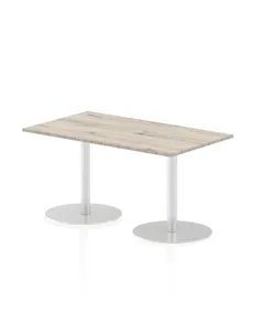 Dynamic Italia 1400 x 800mm Poseur Rectangular Table Grey Oak Top 720mm High Leg ITL0273