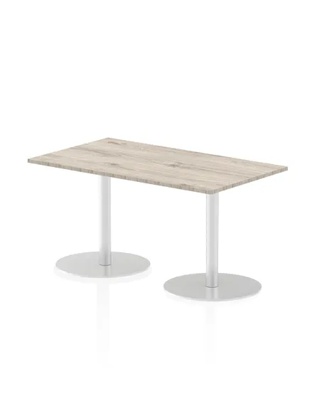 Dynamic Italia 1400 x 800mm Poseur Rectangular Table Grey Oak Top 720mm High Leg ITL0273