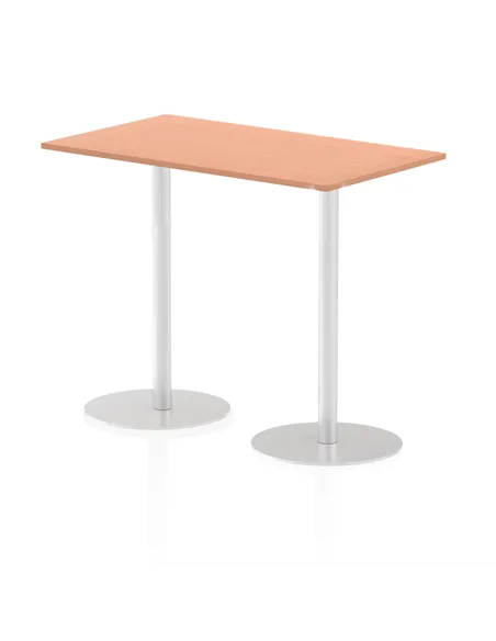 Dynamic Italia 1400 x 800mm Poseur Rectangular Table Beech Top 1145mm High Leg ITL0274