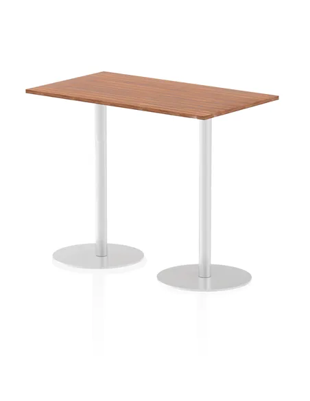 Dynamic Italia 1400 x 800mm Poseur Rectangular Table Walnut Top 1145mm High Leg ITL0275