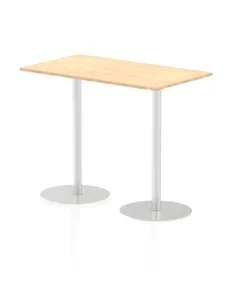Dynamic Italia 1400 x 800mm Poseur Rectangular Table Maple Top 1145mm High Leg ITL0277