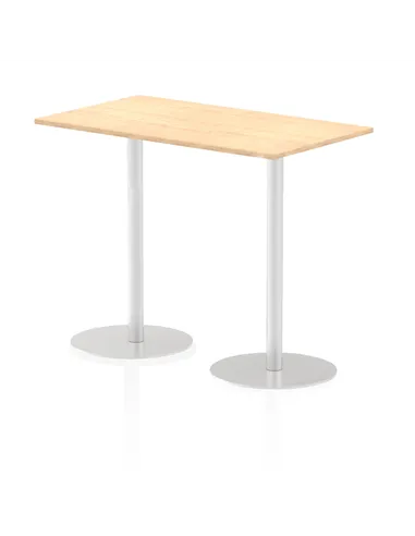 Dynamic Italia 1400 x 800mm Poseur Rectangular Table Maple Top 1145mm High Leg ITL0277