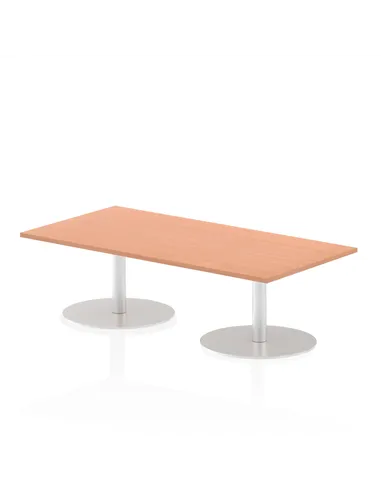 Dynamic Italia 1600 x 800mm Poseur Rectangular Table Beech Top 475mm High Leg ITL0280