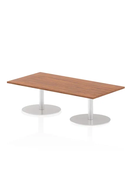 Dynamic Italia 1600 x 800mm Poseur Rectangular Table Walnut Top 475mm High Leg ITL0281