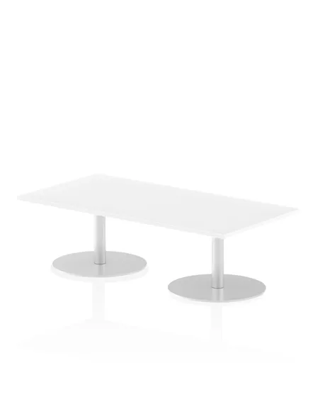 Dynamic Italia 1600 x 800mm Poseur Rectangular Table White Top 475mm High Leg ITL0282