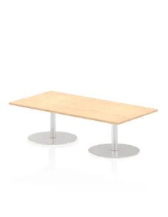 Dynamic Italia 1600 x 800mm Poseur Rectangular Table Maple Top 475mm High Leg ITL0283