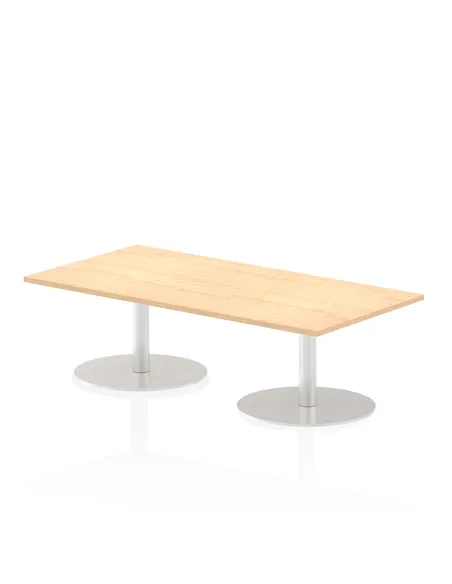 Dynamic Italia 1600 x 800mm Poseur Rectangular Table Maple Top 475mm High Leg ITL0283