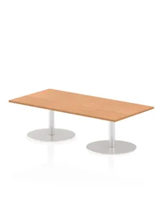 Dynamic Italia 1600 x 800mm Poseur Rectangular Table Oak Top 475mm High Leg ITL0284