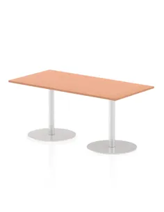 Dynamic Italia 1600 x 800mm Poseur Rectangular Table Beech Top 720mm High Leg ITL0286