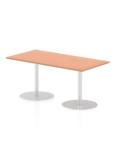 Dynamic Italia 1600 x 800mm Poseur Rectangular Table Beech Top 720mm High Leg ITL0286