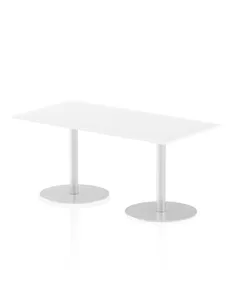 Dynamic Italia 1600 x 800mm Poseur Rectangular Table White Top 720mm High Leg ITL0288