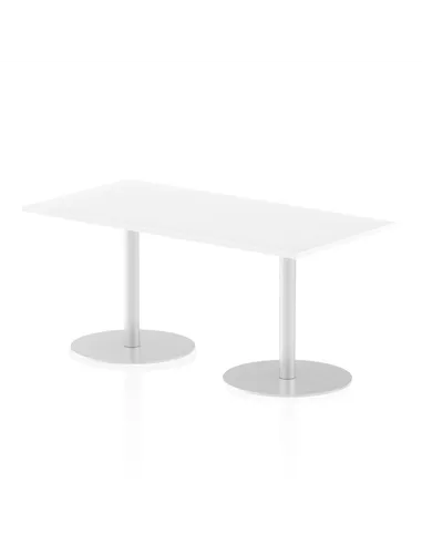 Dynamic Italia 1600 x 800mm Poseur Rectangular Table White Top 720mm High Leg ITL0288