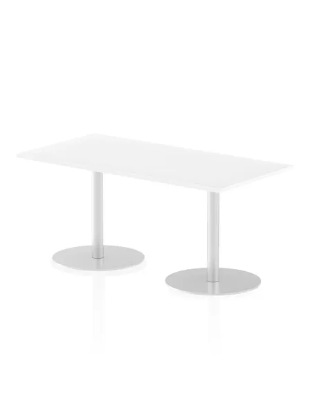 Dynamic Italia 1600 x 800mm Poseur Rectangular Table White Top 720mm High Leg ITL0288