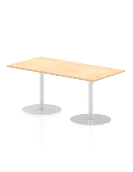 Dynamic Italia 1600 x 800mm Poseur Rectangular Table Maple Top 720mm High Leg ITL0289