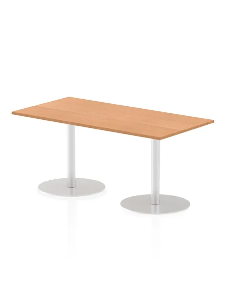 Dynamic Italia 1600 x 800mm Poseur Rectangular Table Oak Top 720mm High Leg ITL0290