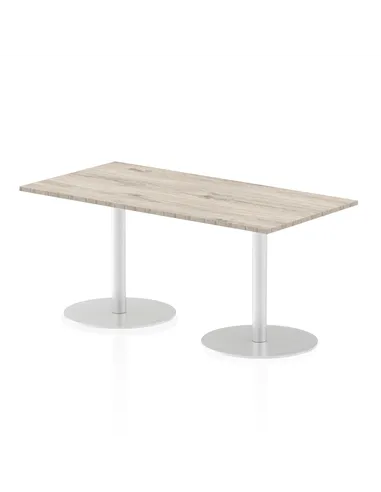 Dynamic Italia 1600 x 800mm Poseur Rectangular Table Grey Oak Top 720mm High Leg ITL0291