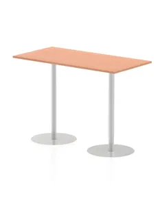Dynamic Italia 1600 x 800mm Poseur Rectangular Table Beech Top 1145mm High Leg ITL0292
