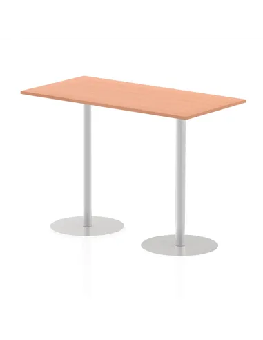 Dynamic Italia 1600 x 800mm Poseur Rectangular Table Beech Top 1145mm High Leg ITL0292
