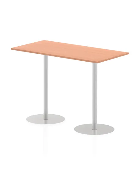 Dynamic Italia 1600 x 800mm Poseur Rectangular Table Beech Top 1145mm High Leg ITL0292