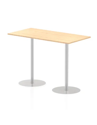 Dynamic Italia 1600 x 800mm Poseur Rectangular Table Maple Top 1145mm High Leg ITL0295