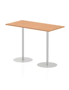Dynamic Italia 1600 x 800mm Poseur Rectangular Table Oak Top 1145mm High Leg ITL0296