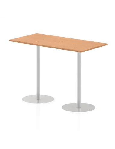 Dynamic Italia 1600 x 800mm Poseur Rectangular Table Oak Top 1145mm High Leg ITL0296