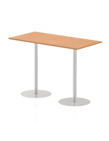Dynamic Italia 1600 x 800mm Poseur Rectangular Table Oak Top 1145mm High Leg ITL0296