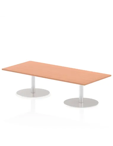 Dynamic Italia 1800 x 800mm Poseur Rectangular Table Beech Top 475mm High Leg ITL0298