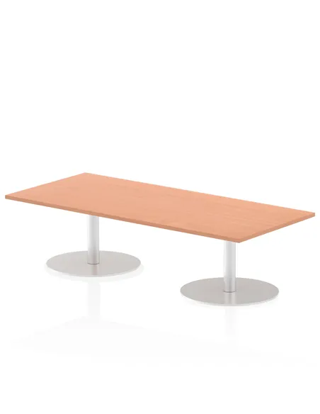 Dynamic Italia 1800 x 800mm Poseur Rectangular Table Beech Top 475mm High Leg ITL0298