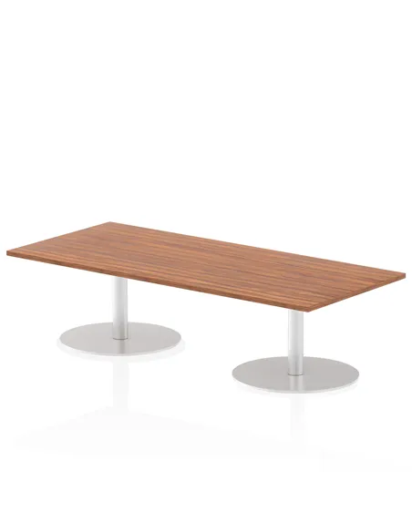 Dynamic Italia 1800 x 800mm Poseur Rectangular Table Walnut Top 475mm High Leg ITL0299