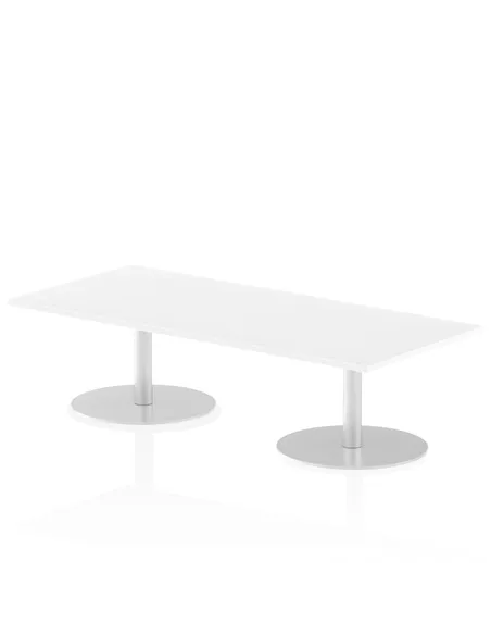 Dynamic Italia 1800 x 800mm Poseur Rectangular Table White Top 475mm High Leg ITL0300