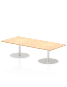Dynamic Italia 1800 x 800mm Poseur Rectangular Table Maple Top 475mm High Leg ITL0301