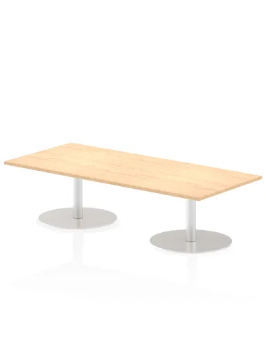 Dynamic Italia 1800 x 800mm Poseur Rectangular Table Maple Top 475mm High Leg ITL0301