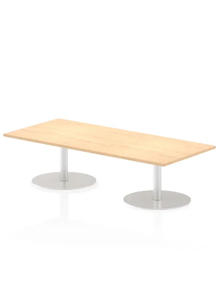 Dynamic Italia 1800 x 800mm Poseur Rectangular Table Maple Top 475mm High Leg ITL0301