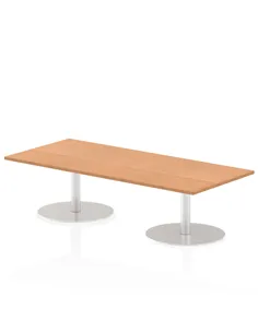 Dynamic Italia 1800 x 800mm Poseur Rectangular Table Oak Top 475mm High Leg ITL0302